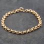 Second Hand 9ct Yellow Gold Round 7.5 Inch Belcher Chain Bracelet 41281304