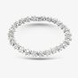Second Hand 18ct White Gold 6.00ct Brilliant Cut Diamond Clusters 7.5 Inch Bracelet 41281356