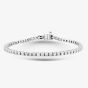 Second Hand 9ct White Gold 2.00ct Brilliant Cut Diamond 7.5 Inch Tennis Bracelet 41281370