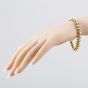 Second Hand 9ct Yellow Gold Rollerball 7.5 Inch Curb Chain Bracelet 41281411