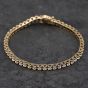Second Hand 14ct Two Colour Gold 0.52ct Diamond Set 7 Inch Bracelet 41281432