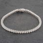 Second Hand 9ct White Gold Cubic Zirconia 7.5 Inch Tennis Bracelet 41281474