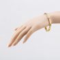 Second Hand 9ct Yellow Gold Flexible Bar Section 7.5 Inch Bracelet 41281505
