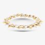 Second Hand 18ct Two Colour Gold 2.40ct Brilliant Cut Diamond Fancy 7 Inch Bracelet 41281516