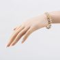 Second Hand 18ct Two Colour Gold 2.40ct Brilliant Cut Diamond Fancy 7 Inch Bracelet 41281516