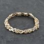 Second Hand 9ct Three Colour Gold Fancy 7.5 Inch Bracelet 41281596