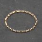 Second Hand 9ct Yellow Gold 7.5 Inch Trace Chain Bracelet 41281620