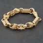 Second Hand 9ct Yellow Gold Fancy 9 Inch Belcher Chain Bracelet 41281623