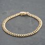 Second Hand 9ct Yellow Gold 8 Inch Curb Chain Bracelet 41281638