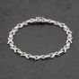 Second Hand 9ct White Gold Flat Kiss 7.5 Inch Bracelet 41281649