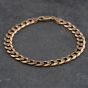 Second Hand 9ct Yellow Gold 8 Inch Curb Chain Bracelet 41281650