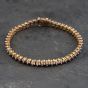 Second Hand 9ct Yellow Gold Diamond 7 Inch Tennis Bracelet 41281654