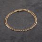 Second Hand 9ct Yellow Gold 7.5 Inch Curb Chain Bracelet 41281667