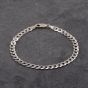 Second Hand 9ct White Gold 7.5 Inch Curb Chain Bracelet 41281668