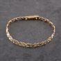 Second Hand 9ct Yellow Gold Fancy 7.5 Inch Chain Bracelet 41281672