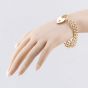 Second Hand Vintage 9ct Rose Gold Double With Padlock 7.5 Inch Curb Chain Bracelet 41281679