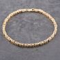 Second Hand 9ct Yellow Gold 7.5 Inch Byzantine Chain Bracelet 41281694