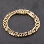Second Hand 9ct Yellow Gold Chunky 7.5 Inch Curb Chain Bracelet 41281706