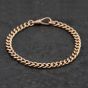 Second Hand Vintage Rose Gold 8 Inch Curb Chain Bracelet 41281712