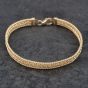 Second Hand 9ct Yellow Gold 7.5 Inch Flat Link Chain Bracelet 41281714