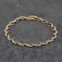 Second Hand 9ct Yellow Gold Cubic Zirconia 7.5 Inch Bracelet 41281717