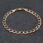Second Hand 9ct Yellow Gold 7.25 Inch Curb Chain Bracelet 41281719