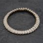 Second Hand 9ct Yellow Gold Diamond 3 Row 7 Inch Bracelet 41281724