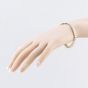 Second Hand 9ct Yellow Gold Diamond 3 Row 7 Inch Bracelet 41281724