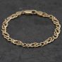 Second Hand 9ct Yellow Gold 7.5 Inch Celtic Chain Bracelet 41281726