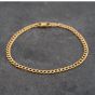 Second Hand 9ct Yellow Gold 7 Inch Curb Chain Bracelet 41281733