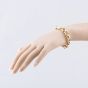 Second Hand 9ct Yellow Gold Polished And Foliate Engraved Oval Link 7.5 Inch Belcher Chain Bracelet 41281740