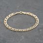 Second Hand 9ct Yellow Gold Double Link 7 Inch Curb Chain Bracelet 41281742
