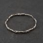 Second Hand 9ct White Gold Infinity Cross & Wavy Bar 7.5 Inch Chain Bracelet 41281743