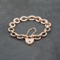 Second Hand 9ct Rose Gold 7.5 Inch Belcher Chain Bracelet 41281749