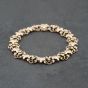 Second Hand 9ct Yellow Gold Flower Design 7.5 Inch Fancy Chain Bracelet 41281750