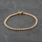 Second Hand 9ct Yellow Gold 1.00ct Brilliant Cut Diamond 7 Inch Tennis Bracelet 41281755