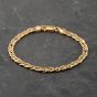 Second Hand 9ct Yellow Gold 7.5 Inch Fancy Chain Bracelet 41281757