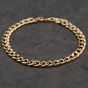 Second Hand 9ct Yellow Gold 8 Inch Curb Chain Bracelet 41281758