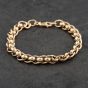 Second Hand 9ct Yellow Gold Roller Ball 8 Inch Curb Chain Bracelet 41281760