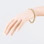 Second Hand 9ct Yellow Gold Roller Ball 8 Inch Curb Chain Bracelet 41281760