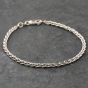 Second Hand 9ct White Gold 7.5 Inch Foxtail Chain Bracelet 41281766
