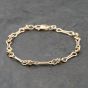 Second Hand 9ct Yellow Gold 7.5 Inch Fancy Chain Bracelet 41281773