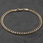 Second Hand 9ct Yellow Gold 8 Inch Curb Bracelet 41281795