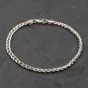 Second Hand 9ct White Gold Bar And Chain 7.5 Inch Fancy Chain Bracelet 41281801