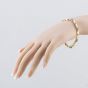Second Hand 9ct Yellow Gold Blue Topaz Set 7.5 Inch Bracelet 41281810