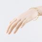 Second Hand 9ct Yellow Gold Open Hearts 7 Inch Fancy Chain Bracelet 41281825