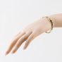 Second Hand 9ct Yellow Gold Sapphire & Diamond Bar Design 7 Inch Bracelet 41281828