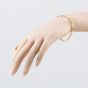Second Hand 9ct Yellow Gold Double Row Fancy 7 Inch Figaro Chain Bracelet 41281847