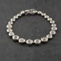 Second Hand 18ct White Gold 1.64ct Diamond Graduated Rubover Set 7 Inch Tennis Bracelet 41281858