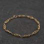 Second Hand 9ct Yellow Gold 7.5 Inch Fancy Chain Bracelet 41281859